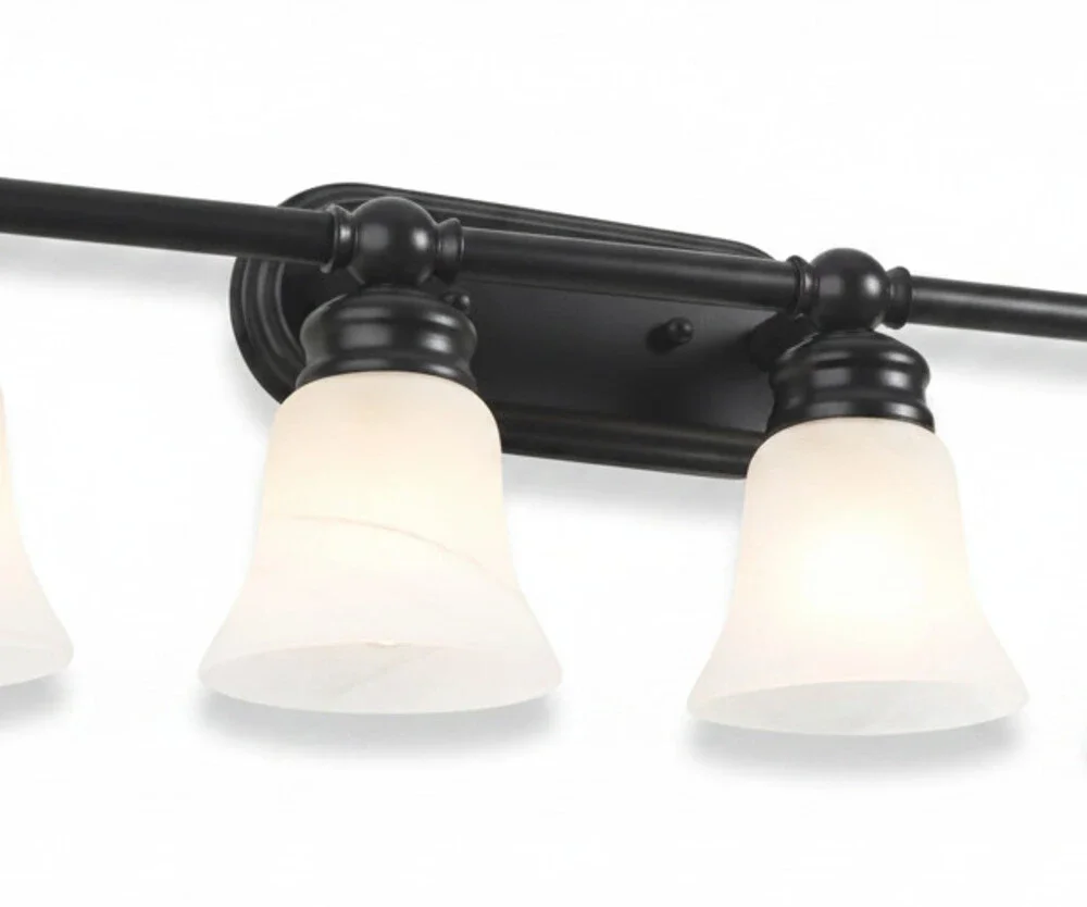 4-Light Vanity Fixture in Oil-Rubbed Bronze Finish - Open Package